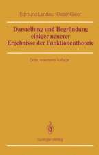 Darstellung und Begründung einiger neuerer Ergebnisse der Funktionentheorie