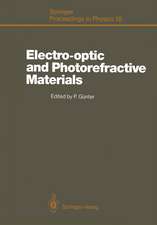 Electro-optic and Photorefractive Materials: Proceedings of the International School on Material Science and Technology, Erice, Italy, July 6–17, 1986