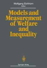 Models and Measurement of Welfare and Inequality