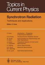 Synchrotron Radiation: Techniques and Applications