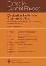 Dissipative Systems in Quantum Optics