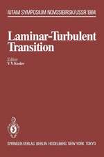 Laminar-Turbulent Transition: Symposium, Novosibirsk, USSR July 9–13, 1984