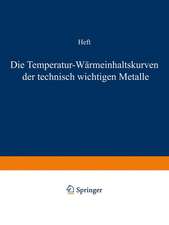 Die Temperatur-Wärmeinhaltskurven der technisch wichtigen Metalle