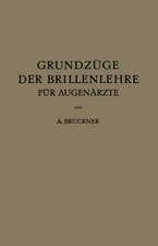 Grundzüge der Brillenlehre für Augenärzte: Erster Band die Brille und das Ruhende Auge