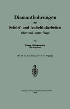 Diamantbohrungen für Schürf- und Aufschlußarbeiten über und unter Tage