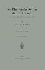 Das Pirquetsche System der Ernährung: für Ärzte und gebildete Laien dargestellt