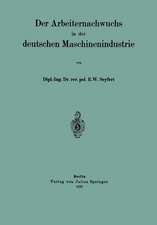 Der Arbeiternachwuchs in der deutschen Maschinenindustrie