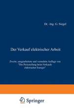 Der Verkauf elektrischer Arbeit: Die Preisstellung beim Verkaufe elektrischer Energie