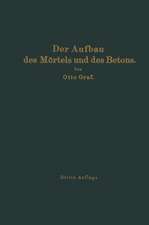 Der Aufbau des Mörtels und des Betons