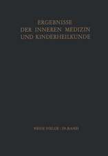 Ergebnisse der Inneren Medizin und Kinderheilkunde