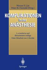 Komplikationen in der Anästhesie