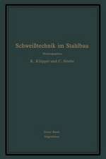 Schweißtechnik im Stahlbau: Erster Band