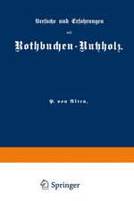 Versuche und Erfahrungen mit Rothbuchen-Nutzholz