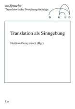 Translation als Sinngebung