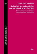 Sicherheit als soziologisches und sozialpolitisches Problem