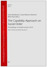 The Capability Approach on Social Order