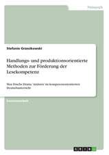 Handlungs- und produktionsorientierte Methoden zur Förderung der Lesekompetenz