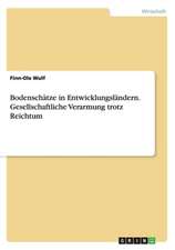 Bodenschätze in Entwicklungsländern. Gesellschaftliche Verarmung trotz Reichtum