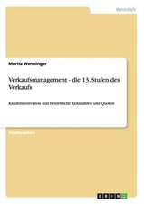 Verkaufsmanagement - die 13. Stufen des Verkaufs