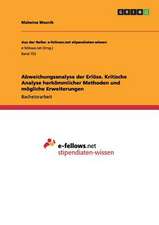 Abweichungsanalyse der Erlöse. Kritische Analyse herkömmlicher Methoden und mögliche Erweiterungen