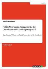 Politik-Netzwerke. Sackgasse für die Demokratie oder doch Sprungbrett?