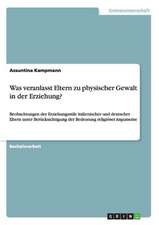 Was veranlasst Eltern zu physischer Gewalt in der Erziehung?