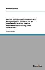 Warum ist das Bruttoinlandsprodukt kein geeigneter Indikator für die Wohlstandssituation und die Wohlstandsentwicklung einer Gesellschaft?