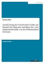 Anerkennung der Ureinwohner Chiles am Beispiel der Mapuche und Rapa Nui - eine Längsschnittstudie von der Vorkolonialzeit bis heute