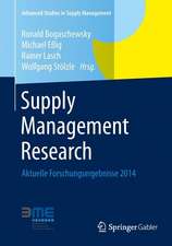 Supply Management Research: Aktuelle Forschungsergebnisse 2014