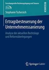 Ertragsbesteuerung der Unternehmenssanierung