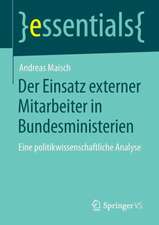 Der Einsatz externer Mitarbeiter in Bundesministerien: Eine politikwissenschaftliche Analyse