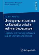 Übertragungsmechanismen von Reputation zwischen mehreren Bezugsgruppen