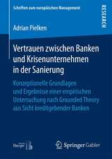 Vertrauen zwischen Banken und Krisenunternehmen in der Sanierung : Konzeptionelle Grundlagen und Ergebnisse einer empirischen Untersuchung nach Grounded Theory aus Sicht kreditgebender Banken