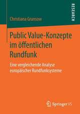 Public Value-Konzepte im öffentlichen Rundfunk