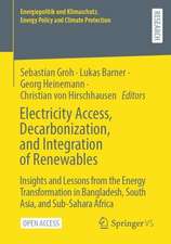 Electricity Access, Decarbonization, and Integration of Renewables