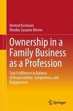 Ownership in a Family Business as a Profession