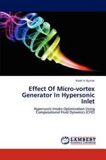 Effect Of Micro-vortex Generator In Hypersonic Inlet