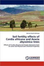 Soil fertility effects of Cordia africana and Acacia abyssinica trees