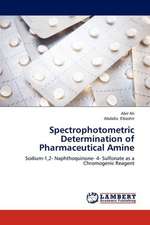 Spectrophotometric Determination of Pharmaceutical Amine