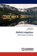 Deficit irrigation