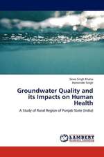 Groundwater Quality and its Impacts on Human Health