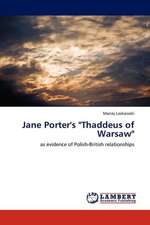 Jane Porter's "Thaddeus of Warsaw"