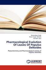 Pharmacological Evalution Of Leaves Of Populus Deltoides