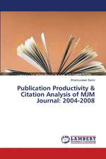 Publication Productivity & Citation Analysis of MJM Journal