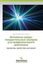 Aktivnye sredy tverdotel'nykh lazerov ul'trafioletovogo diapazona