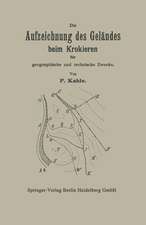 Die Aufzeichnung des Geländes beim Krokieren für geographische und technische Zwecke