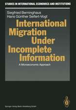 International Migration Under Incomplete Information: A Microeconomic Approach