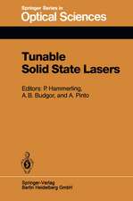 Tunable Solid State Lasers: Proceedings of the First International Conference La Jolla, Calif., June 13–15, 1984