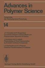 Advances in Polymer Science: Fortschritte der Hochpolymeren-Forschung