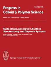 Surfactants, Adsorption, Surface Spectroscopy and Disperse Systems